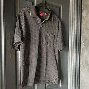 Arrow Black and Gray Patterned Polo Shirt